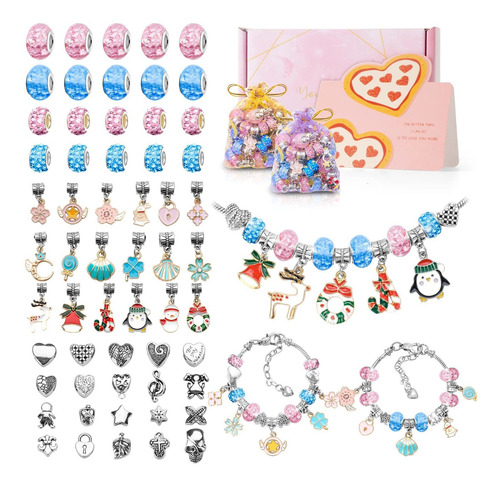 E Fabricacion Pulsera Dije Para Niña Kit Joya Juego Regalo 4