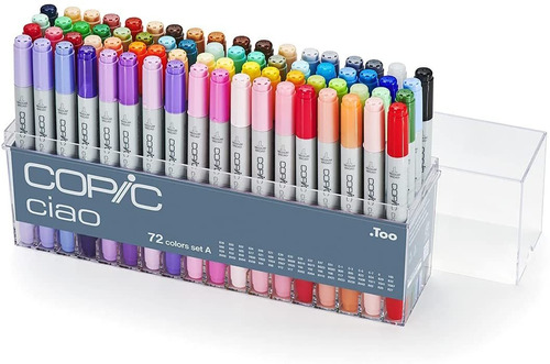 Juego 72 Marcadores De Colores Copic Marker Nivel Interme...