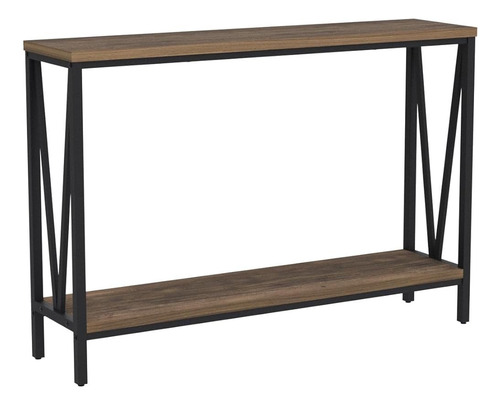 Foluban Mesa Consola Sofá Rústico, Mesa De Pasillo De Entrad