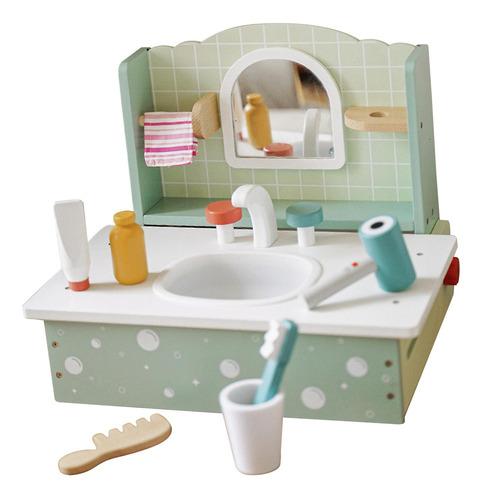 Dresser Toy Kids Makeup Vanity Toy Playset Aprendizaje