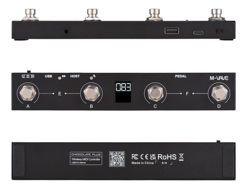 Aplicación Inteligente De Pedal Inalámbrico M-vave Bt Midi C
