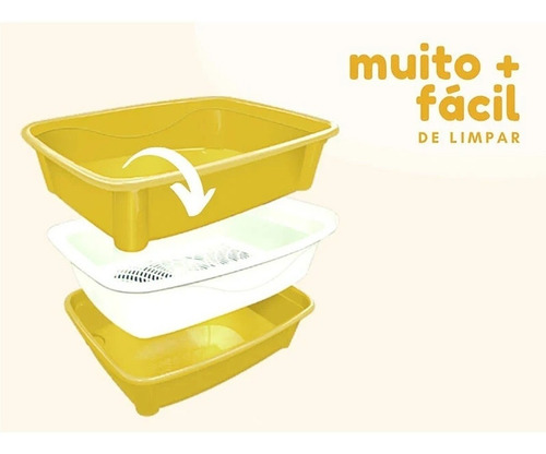 Imagem 7 de 9 de Caixa De Areia Higiênica Para Gatos Furba Classic Plus Média