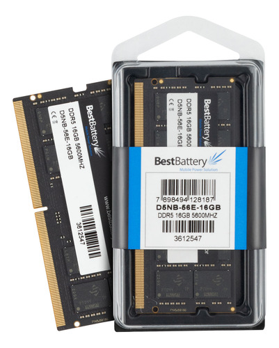Memoria Ram 16gb Ddr5 5600mhz Para Notebook