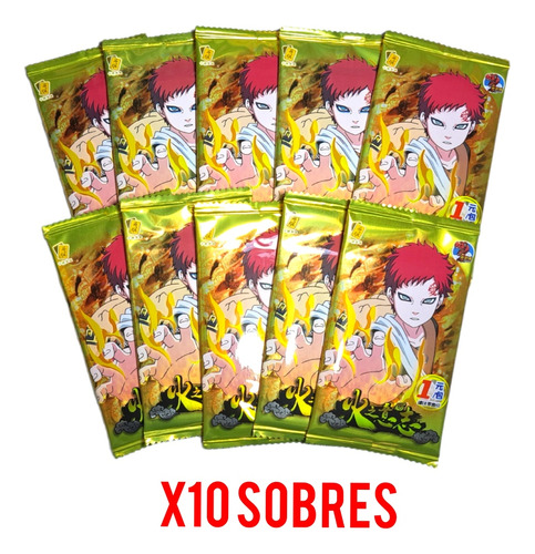 Pack De 3 Sobres De Cartas Naruto Shippuden Coleccionables