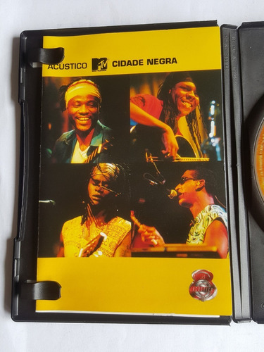 Dvd Cidade Negra Mtv Acústico, Encarte Interno (Usado)