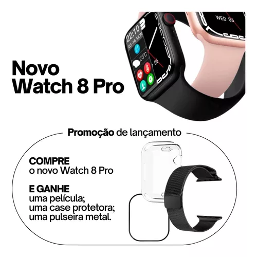 Smartwatch Novo Watch Series 8 Pro Nfc 45mm - Pronta Entrega