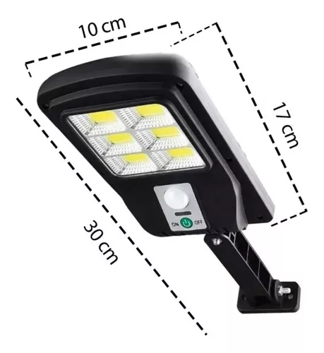 Foco Solar 48 LED Exterior + Sensor Movimiento + Control Remoto