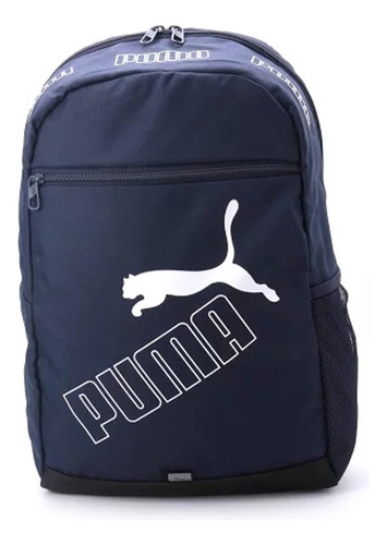 Mochila Puma Phase Backpack Ii 7995202 Color Azul oscuro Diseño de la tela Liso