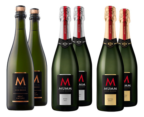 Caja Combinada X 6 Espumantes Mumm Cuvee Reserve