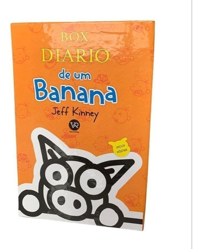 Kit Com Livro Diário De Um Banana 5 + Caixa Organizadora