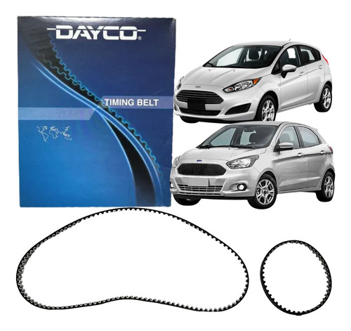 Correia Dentada + Correia Bomba Óleo Ford Ka 1.0 12v - Novas