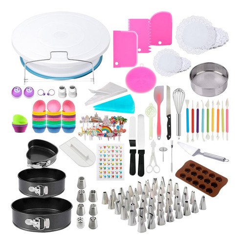 Set De Repostería Croix 512 Piezas Silicona Acero Inoxidable