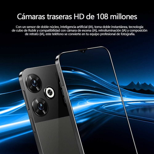 Smartphones M6 Pro Celular Dual Sim 256gb 8gb Ram Android 14 Batería 8000mah