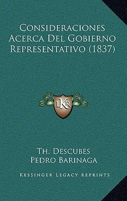 Libro Consideraciones Acerca Del Gobierno Representativo ...