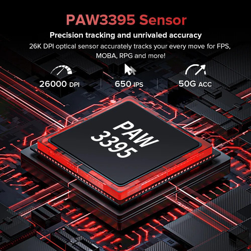 Ratón Para Juegos Delux M900pro 8k, Base De Carga Rgb, Mano