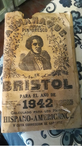 Antiguo Almanaque Bristol Año 1942 Calculos Astronómicos 