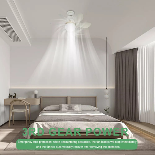 Lámpara De Ventilador De Techo Led De 40 Vatios Con Control