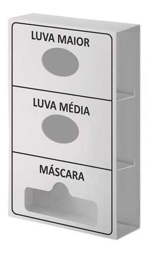 Dispenser Epi Triplo - 2 Luvas 1 Máscara Descartável Ramebel