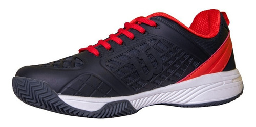 Imagen 3 de 5 de Calzado Wilson Match Tenis/padel Hombre Gris Oscuro/rojo