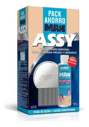 Pack Max Assy Peine Clásico + Loción Concentrada 60 Ml