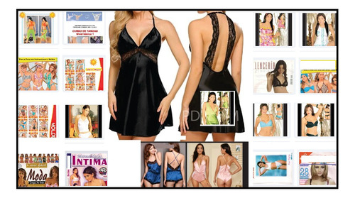 Pack Patrones Molde Costura Ropa Interior Intima Femenina