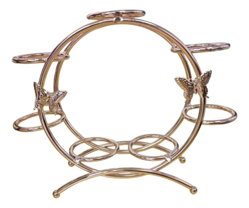 Bola De Cristal Base De Metal Base De Metal Rose Dorado