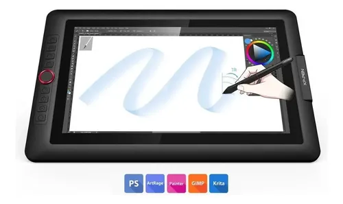 Tablet Gráfico XP-Pen Artist 15.6 Pro Tela LCD 1920x1080 Caneta