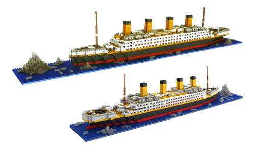 Dovob Micro Mini Blocks Titanic - Juego De Construccin Con 2