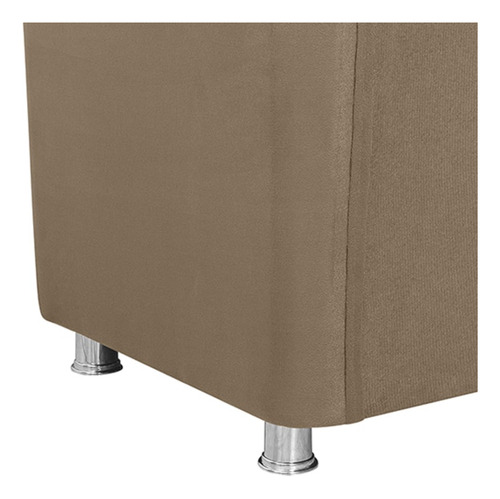 Poltrona Decorativa Bia Suede Marrom Claro Mpassos
