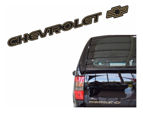 Adesivo Faixa Compatível Chevrolet Blazer Ouro Resinado 015