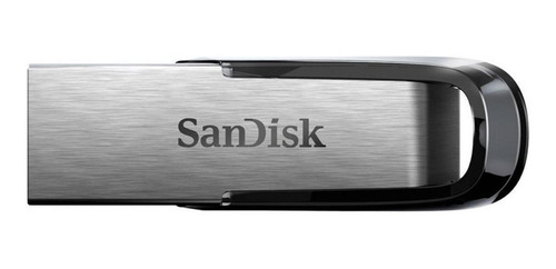 Imagen 2 de 2 de Memoria USB SanDisk Ultra Flair 64GB 3.0 plateado y negro