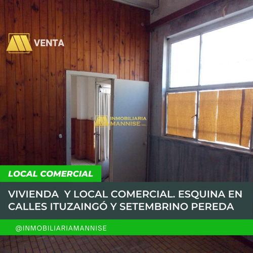 Gran Local Con Apartamento En Esq. Único De Su Tipo.