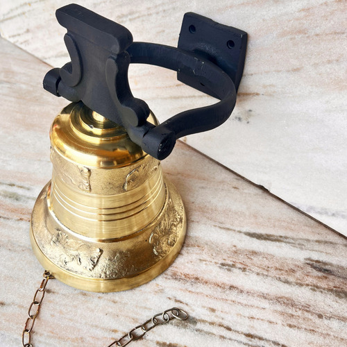 Sino Bordado 6 Kg Em Liga De Bronze Com Suporte Em Ferro