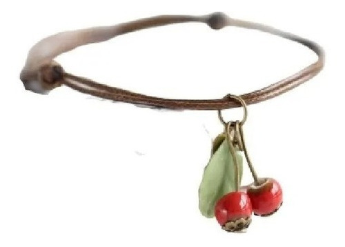 Pulsera Hoja Cerámica Esmalte Manilla Hecha A Mano Mujer