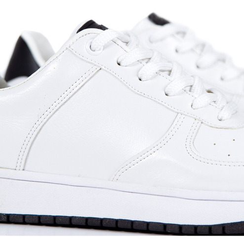 Imagen 4 de 6 de Zapatilla Citadina De Mujer Eco Cuero Urbana Cordones Pampa