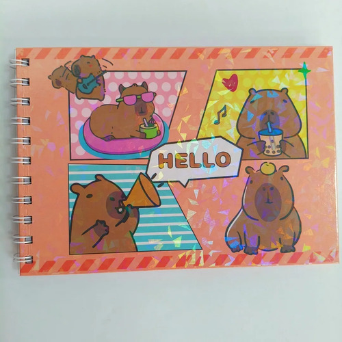 Kits De 4 Capibara Para Colorear, 49 Hojas, Dibujo Y Pintura