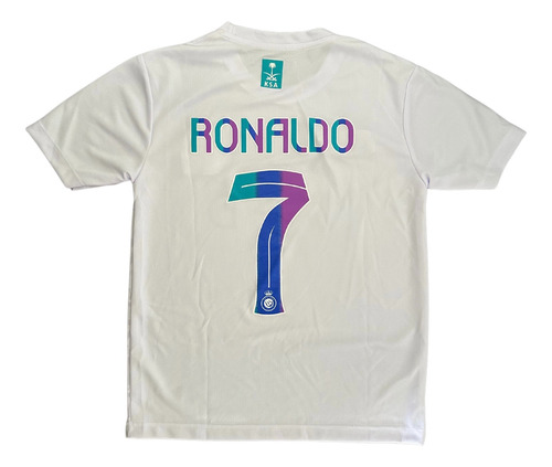 Camiseta Blanca Cristiano Ronaldo Cr7 Al-nassr