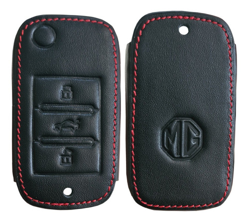 Funda De Piel Llave 3 Botones Mg Mg5 Zs