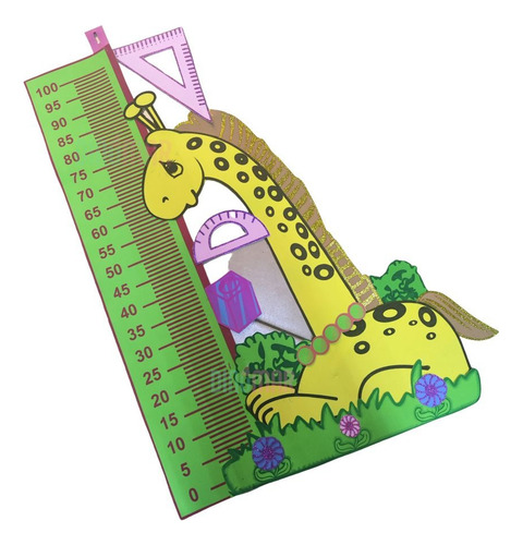 Figura De Foamy Regla Medidora 1m 1 Pieza De Fomi Clases Did