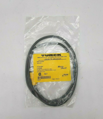 Turck Rkc 8.6t-1 Double Ended Straight Female Cordse Ccs