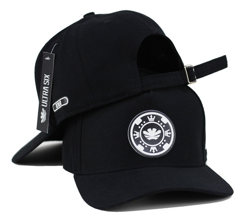 Boné Aba Curva Estilo Com Regulagem Mod Fitão Strapback