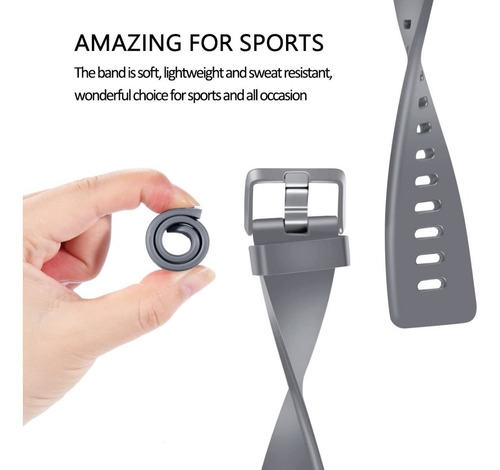 Imagen 7 de 9 de 3 Mallas Para Reloj Fitbit Versa / Versa 2 / Talle Small