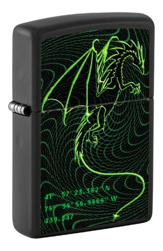 Imagen 1 de 6 de Encendedor Zippo Modelo 48497 Dragon Verde Garantia