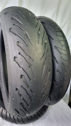 Par De Pneu Michelin Road 5 190/120 Original Usado (Usado)