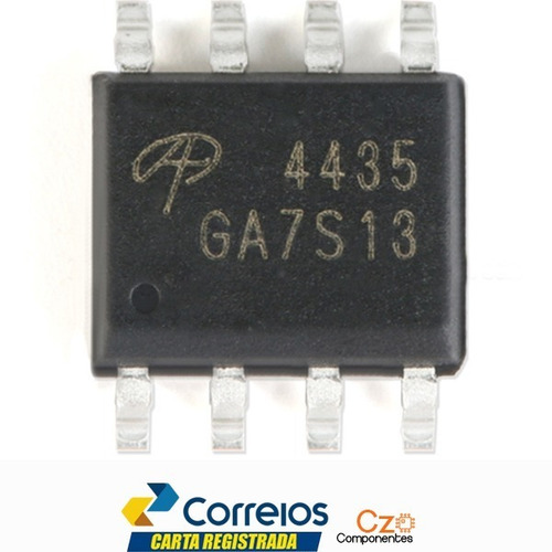 Mosfet Ao4435 - 4435 - Ao4435 - Sop 8 - Canal P - Ci 4435