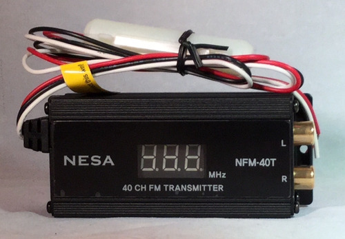 Modulador Fm Digital Inalámbrico Con 40 Canales Nesa Nfm-40t