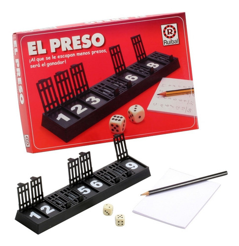 Imagen 1 de 8 de Juego De Mesa El Preso De Ruibal Juego De Numeros Y Dados