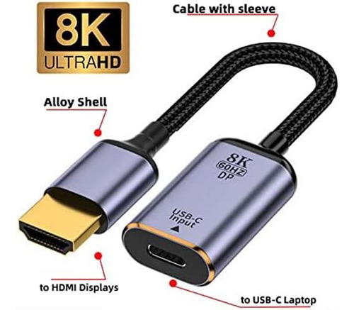 Xiwai Usb-c Tipo C Fuente Hembra A Hdmi Sink Cable Hdtv Para