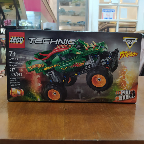 Lego Technic Pull Back Monster Jam Dragon 42149 Caja Orig