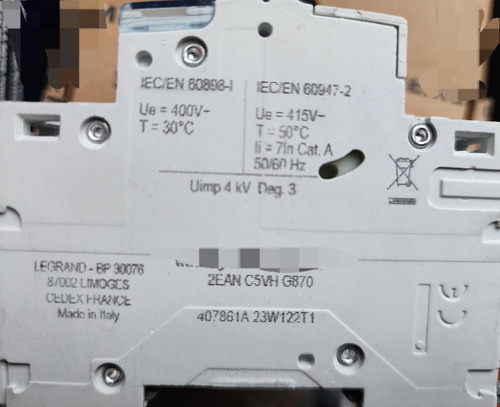 Interruptor Automatico 3p 25a Crv C 10 Ka Ref 407861 Legrand